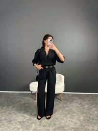 Vogie Siyah Yumuşak Dokulu İthal Kumaş Takım GausTAKIMGU007208