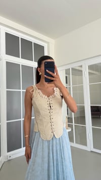 Krem Fistolu Yan Fermuarlı Korse GAUS-01704GAUSBLUZGAUS-01704