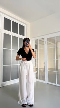 Ekru Beli Lastikli Tencel Denim Pantolon GAUS-01474GAUSDENİM PANTOLONGAUS-01474