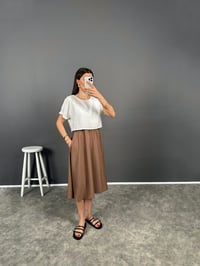 MSN Kahverengi Tshirt Detaylı ElbiseGausELBİSEGU008176
