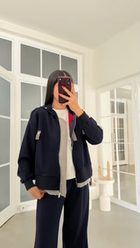 Lacivert Kol Detaylı Garnili Premium Takım GAUS-02297GAUSTAKIMGAUS-02297