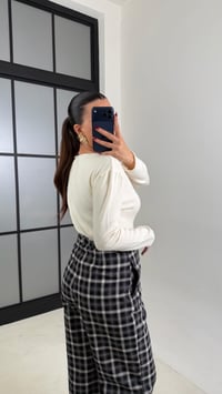 Siyah Cepli Ekoseli Pantolon GAUS-00806GAUSPANTOLONGAUS-00806