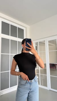 Siyah Balıkçı Yaka Basic Bluz GAUS-01688GAUSBLUZGAUS-01688