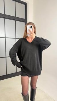 Siyah V Yaka Triko Kazak GAUS-00196GAUSKAZAKGAUS-00196