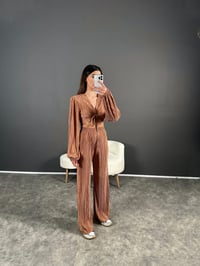 Piliseli Kahve Önü Bağlamalı TakımGausTAKIMGU004597