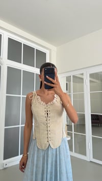 Krem Fistolu Yan Fermuarlı Korse GAUS-01704GAUSBLUZGAUS-01704