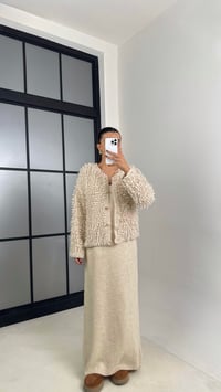 Taş Saçaklı Hırka Elbise 2'li Triko Takım GAUS-00482GAUSTAKIMGAUS-00482