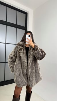 Kahve Yakalı Astarlı Cepli Premium Kürk GAUS-00456GAUSPuffer JacketsGAUS-00456