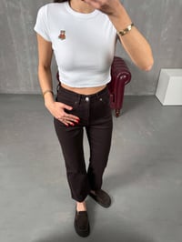 Edvin Acı Kahve Flare JeanGausDENİM PANTOLONGU100480