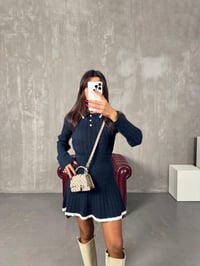 Picas Lacivert Polo Yaka Triko Kazak Etek TakımGausTAKIMGU00903986