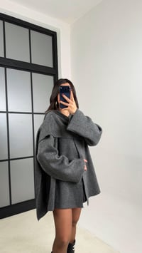 Gri Şal Detaylı Triko Kazak GAUS-00774GAUS الكنزات GAUS-00774
