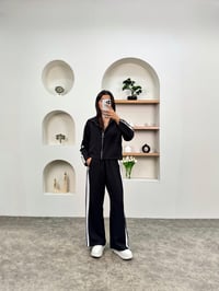 Ena Siyah Çizgili ZR Model Fermuarlı TakımGausTAKIMGU00903699