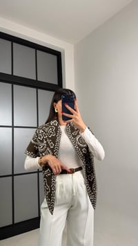 Kahve Desenli Muadil Triko Şal GAUS-00973GAUSŞal & FularGAUS-00973