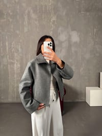 Rani Gri MD Astarlı Kaşe CeketGausCEKETGU00904150