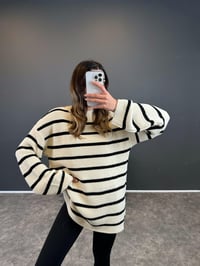 Ekru Çizgili Tunik KazakGausKAZAKGU002667