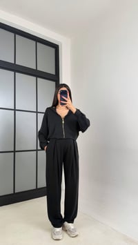 Füme Hırka Beli Lastikli Pantolon OYS Model Premium Modal Takım GAUS-01023GAUSTAKIMGAUS-01023