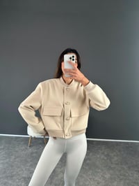 RD Bej Bomber Kaşe CeketGausCEKETGU002630