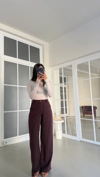 Mürdüm Yıkamalı Tencel Denim Pantolon GAUS-01786GAUSDENİM PANTOLONGAUS-01786