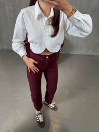 Rick Bordo ZR Kesik Paça Mom JeanGausDENİM PANTOLONGU00904317