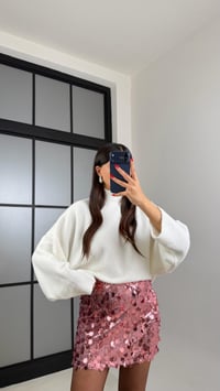 Ekru Balıkçı Yaka Yarasa Kol Triko Kazak GAUS-00928GAUSKAZAKGAUS-00928