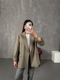 Vena Haki Astarlı Vatkalı Blazer CeketGausCEKETGU100544