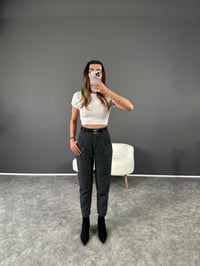 Gri Yünefek Havuç Kesim Pantolon GausPANTOLONGU002886