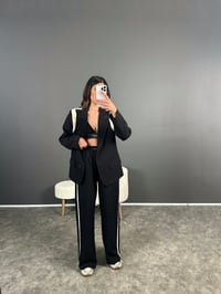 RY Premium Şeritli Blazer Ceket Pantolon Takım GausTAKIMGU004599