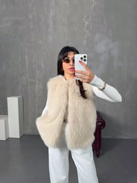 Tilly Taş Peluş Astarlı Kürk YelekGausYELEKGU00904326