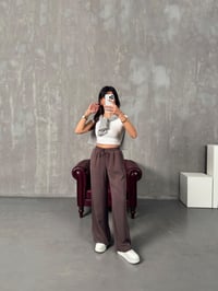 Parisian Kahve Tensel Muadil Beli Lastikli PantolonGausPANTOLONGU00904068