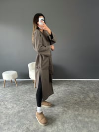 Loc Gri Yırtmaçlı Kuşaklı Kaban GausKABANGU002518