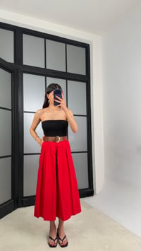 Kırmızı Kemerli Etek Pantolon GAUS-01571GAUSPANTOLONGAUS-01571