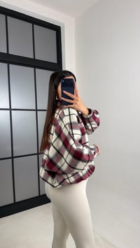 Bordo Ekoseli Astarlı Bomber Ceket GAUS-00810GAUSCEKETGAUS-00810