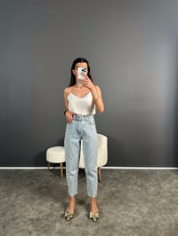 Tasarım Mavi Önü Taşlı Jean GausDENİM PANTOLONGU004637