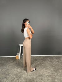 Bancy Taş Çımalı Rahat Modal PantolonGausPANTOLONGU008392