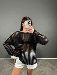 CH Siyah Ajurlu Triko GausTRİKOGU007305