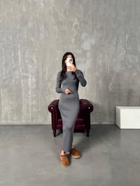 Trev Gri Triko ElbiseGausELBİSEGU00903885