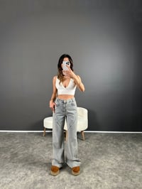 Calandia Eskitme Bol Paça Jean GausDENİM PANTOLONGU004498