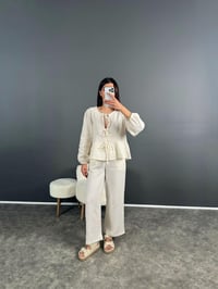 Meg Ekru Pinterest Müslin Takım GausTAKIMGU007952