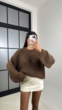 Kahve Örgü Kazak GAUS-00129GAUSKAZAKGAUS-00129