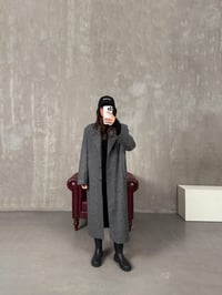 Nerisa Antrasit Düğmeli Astarlı Premium KabanGausKABANGU100237