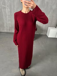 Cessi Bordo Fitilli Yumuşak Triko ElbiseGausELBİSEGU00904133