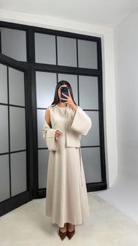 Taş Kuşaklı Ceket Elbise Premium Tencel Takım GAUS-01165GAUSTAKIMGAUS-01165