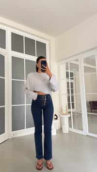 Mavi Düğme Detaylı Likralı Tasarım Jean GAUS-02148GAUSDenim PantsGAUS-02148