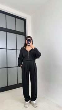 Füme Hırka Beli Lastikli Pantolon OYS Model Premium Modal Takım GAUS-01023GAUSTAKIMGAUS-01023