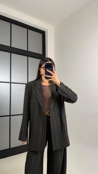 Füme Vatkalı Astarlı Kuşaklı Premium Desenli Ceket GAUS-00910GAUSCEKETGAUS-00910