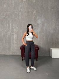 Sofya Antrasit Oysh Muadil Modal Kumaş Balon PantolonGausPANTOLONGU100217