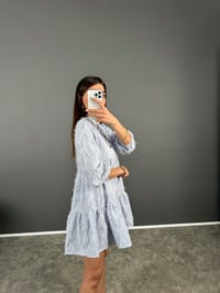 Tws Model Elbise Mavi Püskül Detaylı GausELBİSEGU008064