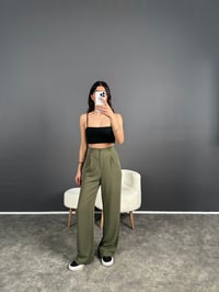 Haki Ayrobin Palazzo PantolonGausPANTOLONGU004698