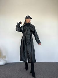 Deri Uzun Vintage TrençkotGausKABANGU00585