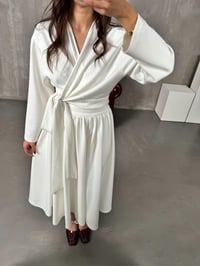 Vera Ekru Bağlamalı Bluz Etek Modal TakımGausTAKIM GU00903939